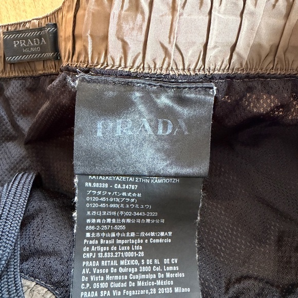 Prada Olive Green Men's Swim Trunks - Picture 3 of 4